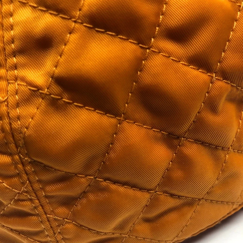 Betmar New York Quilted Orange Baseball Cap Adjustable Hook and‎ Loop Closure